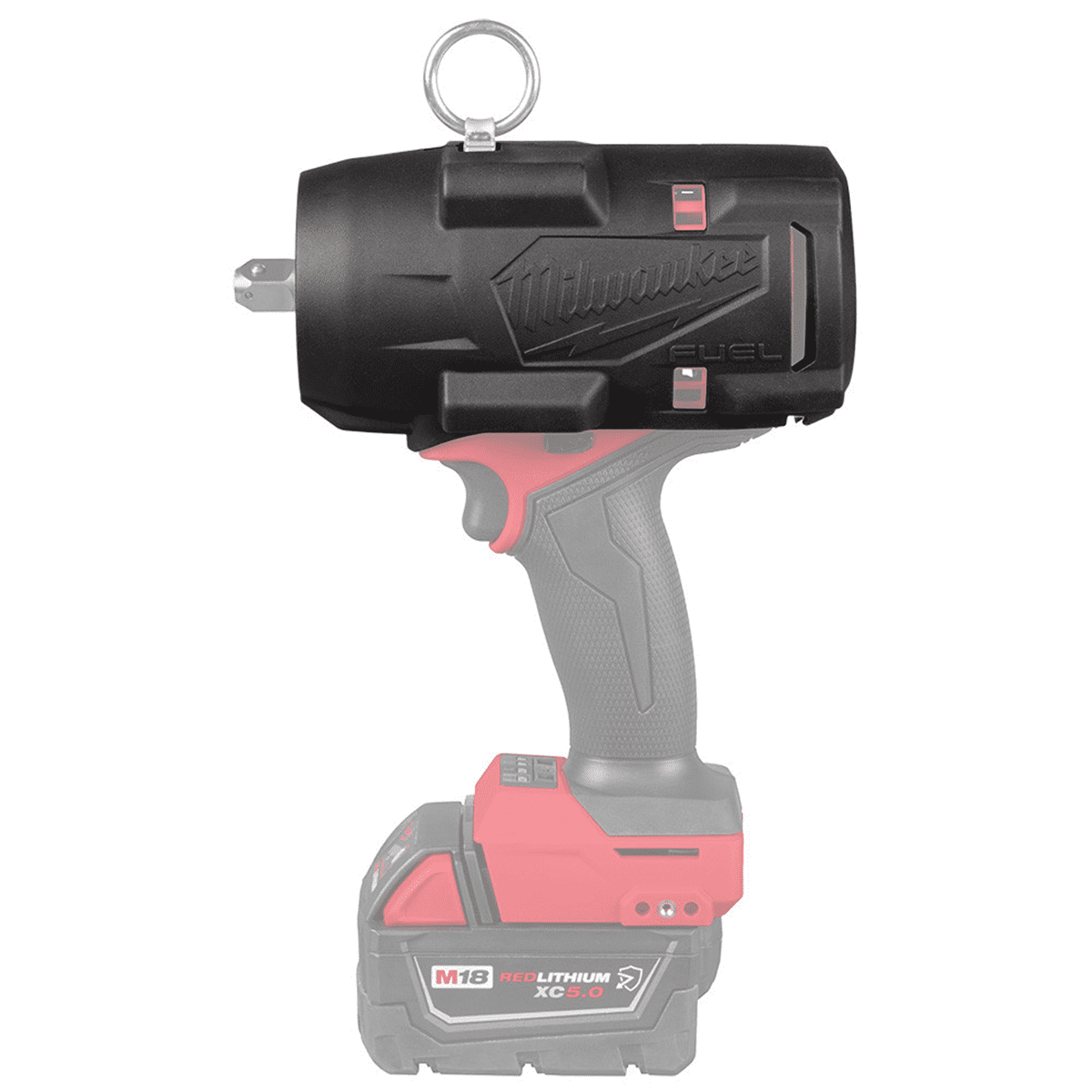 Milwaukee Tool M18 Fuel 1/2" High Torque Impact Wrench W/ Pin Detent Protective Boot