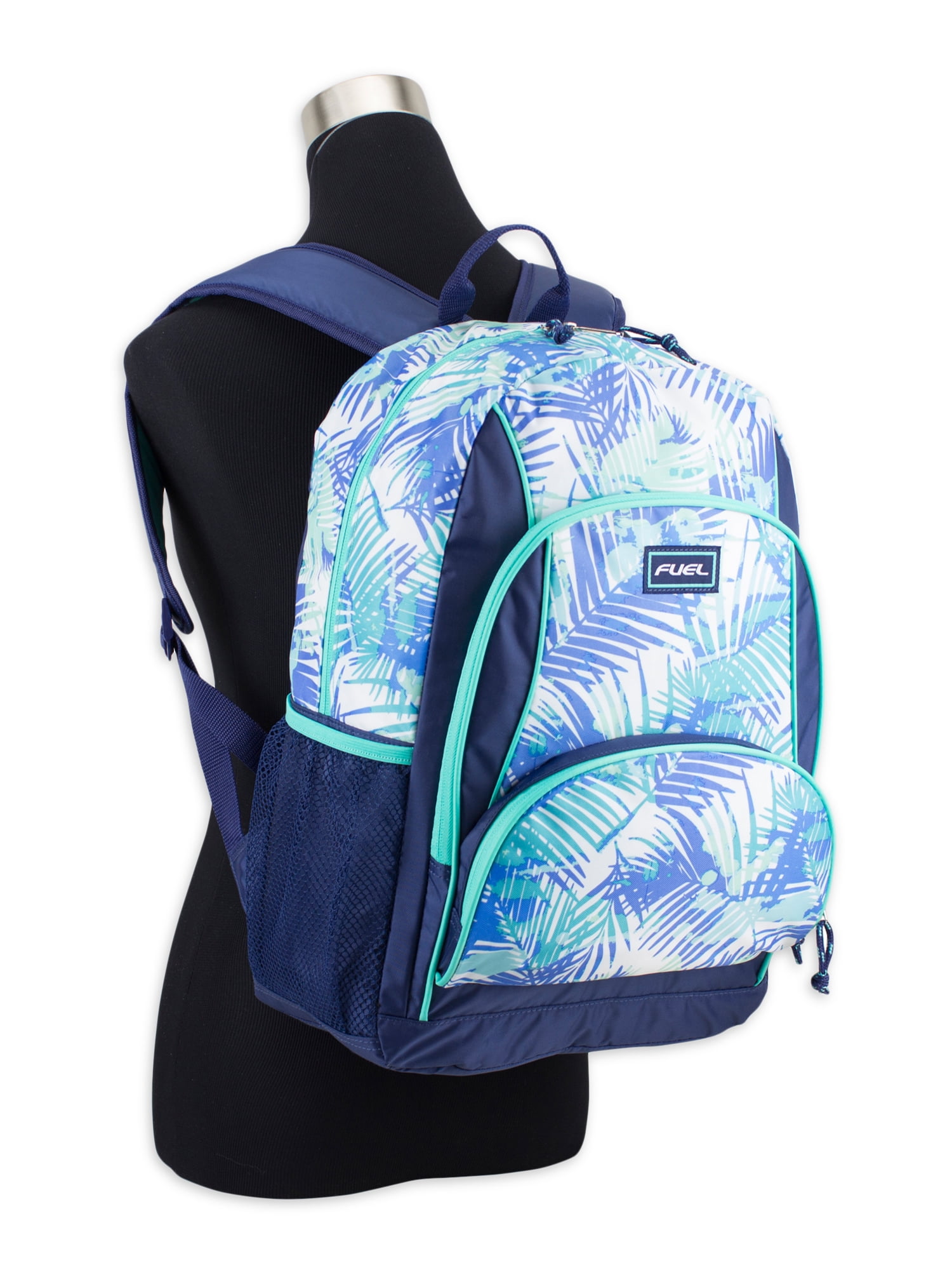 Fuel Unisex Triple Pocket Backpack, Palm Print
