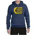 thumbnail image 2 of Wild Bobby, I'm Sunshine Mixed With A Little Hurricane , Inspirational/Christian, Unisex Graphic Hoodie Sweatshirt, Vintage Heather Navy, XX-Large, 2 of 5