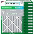thumbnail image 1 of Filterbuy 20x25x2 MERV 8 (MPR 600) Dust Defense, Pleated HVAC AC Furnace Air Filters (12-Pack), 1 of 8