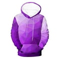 thumbnail image 4 of M-4X Plus Size Hoodies for Men with Front Pocket Big & Tall Fleece Lined Sweatshirts Long Sleeve Gradient Printed Pullover Going-Out Hoodie Tops, 4 of 5
