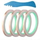 thumbnail image 1 of Rollos de Cinta Adhesiva de Cobre de Doble Cara para Vitrales, Cinta Adhesiva Conductora de Cobre para Vitrales., 1 of 5