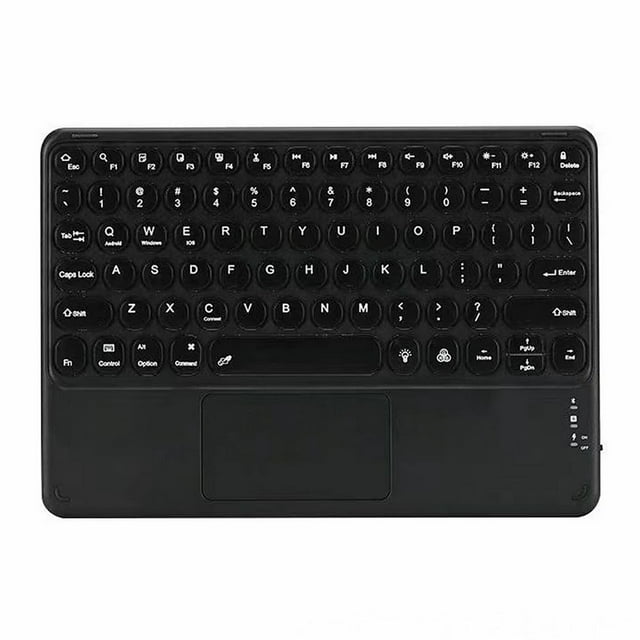 MesaSe Wireless Bluetooth-compatible Keyboard Laptop Keypad Business External Smartphone Touchpad Mouse for Office Black