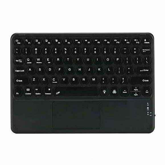 AMERTEER Wireless Bluetooth-compatible Keyboard Universal Laptop Keypad Business External Smartphone Touchpad Mouse for Office Black