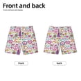 thumbnail image 4 of Rocae Peace Love and Dove Flower Power for Teen Beach Trunks Boys Swim Trunks with Compression Liner Quick Dry Board ShortsMedium, 4 of 9