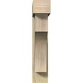 thumbnail image 2 of Ekena Millwork 8"W x 36"D x 40"H Westlake Block Rough Sawn Bracket w/ Offset Brace, Douglas Fir, 2 of 25