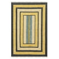 thumbnail image 2 of Casavani Hand Block Printed Cotton Dhurrie Gray Bedroom Living Room Carpets Outdoor Patio Rug 10x14 feet, 2 of 6