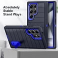 thumbnail image 6 of Decase for Samsung Galaxy S24 Ultra,Hybrid Protective Case [Hard PC + Soft TPU] Cover with Hidden Kickstand,Military Grade Shockproof Phone Case for Galaxy S24 Ultra,Darkblue+Blue, 6 of 8