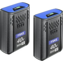FSKE Replacement for Kobalt 40V Battery 6200mAh Cordless Power Tool Battery KPM1040A-03, KM-1640-06, KM 4040-06,2 Packs