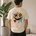 thumbnail image 3 of Men's Smile Mood Graphic T-Shirt, Classic Fit Short Sleeve Crewneck Tee, 3 of 9