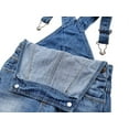 thumbnail image 4 of Kidscool&nbsp;Space Baby Boy Easy Diaper Changing Patchwork Fashion Jeans Overalls,Blue,18-24 Months, 4 of 6