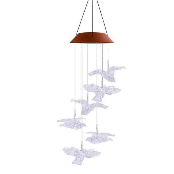 Birdeem Eagle Wind Chime Light Spinners String Hanging Outdoor Garden Decor