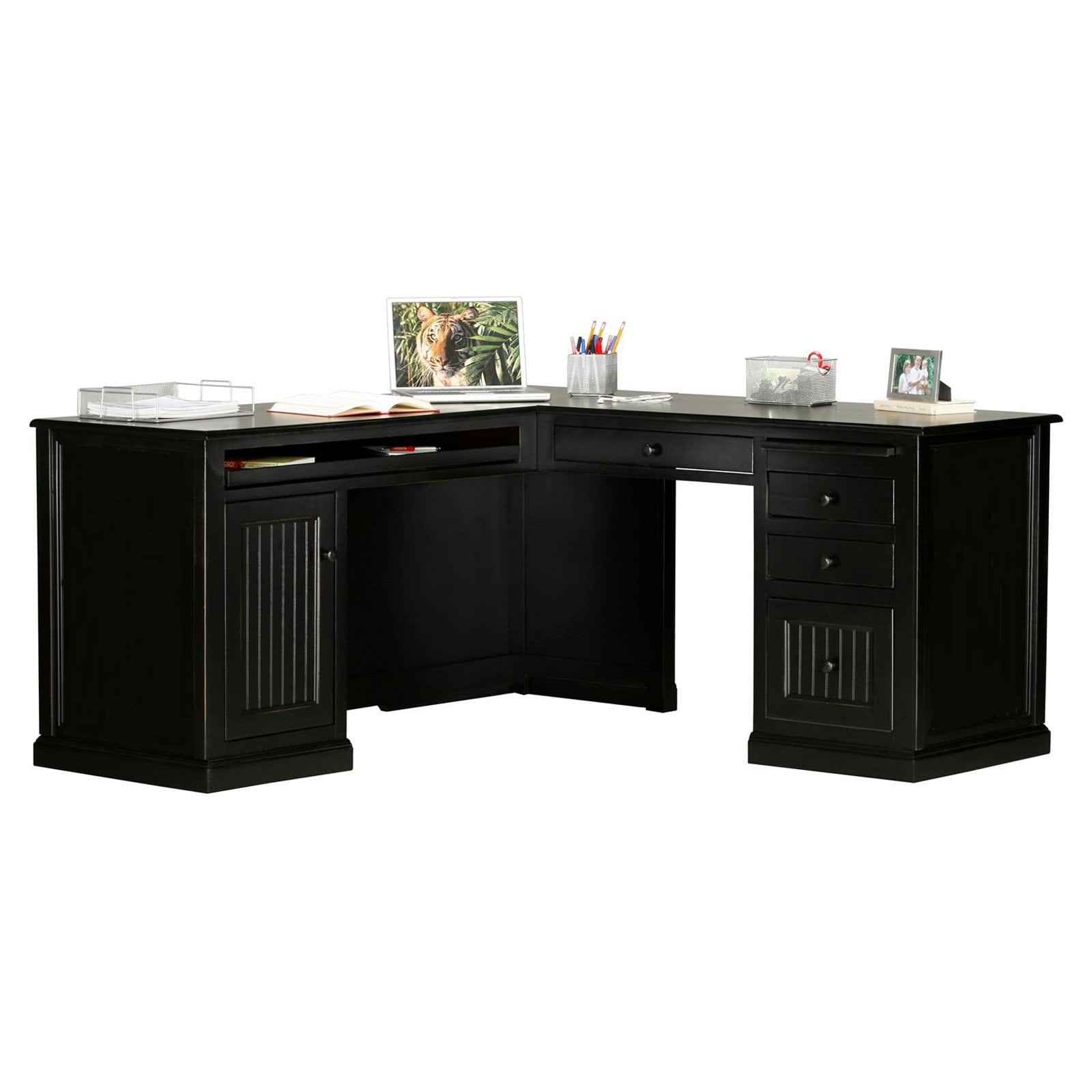 Eagle Furniture Coastal Customizable L Shape Computer Desk Com