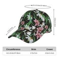 thumbnail image 2 of Pofeuu Lilies Flowers Print Adult Adjustable Embroidered Graphic Baseball Hat for Men and Women, 2 of 6