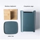 thumbnail image 3 of Drain Chopstick Holder-Multifunctional Fork Spoon Chopsticks Storage Box Tableware Shelf Three Layer Cutlery Drainer Organizer Rack Kitchen (Color : H), 3 of 5
