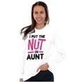 thumbnail image 3 of Aunt Cute Funny Cool Crazy Auntie Women's Long Sleeve T Shirt Brisco Brands M, 3 of 6