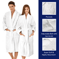 thumbnail image 4 of Kaufman - 100% Cotton Plush, Velour Bathrobes with 2 White Towels Set, 4 of 5