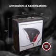 thumbnail image 4 of BIGshot Targets BOA Compression Foam Archery Target Block, 24 Inch, White/Black, 4 of 7