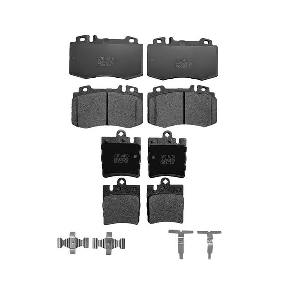 Set of 8 Front-Rear Ceramic Brake Pad Kit For 2003-2005 Mercedes-Benz C230 Kompressor