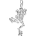 thumbnail image 3 of Sterling Silver Polished Jumping Frog Pendant (Width 14) (Length 30) - Jbsp, 3 of 5