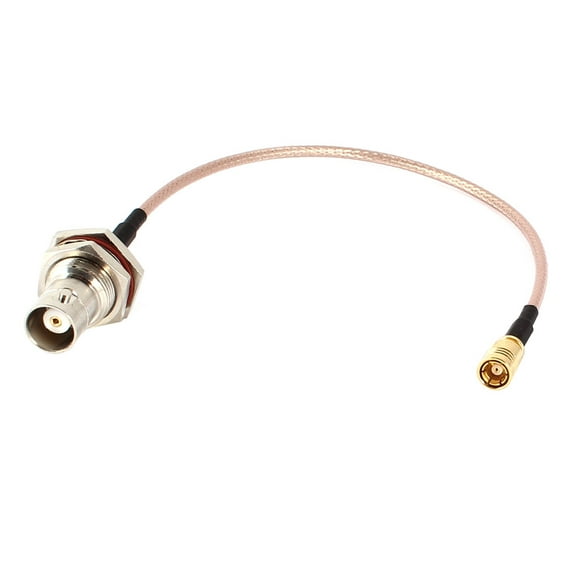 Unique Bargains SMB Female to BNC Female Connector Adapter Coax Cord RG316 Coaxial Cable 9.2"