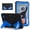 Black + Blue, variant on 360°Full Protection Shockproof Tablet Case for Samsung Galaxy Tab A9 8.7 inch SM-X110 X115 X117, Hard Plastic Frame + Shell + Flexble Soft Silicone, Full Body Cover, Black + Black