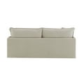 thumbnail image 5 of JERFIT Modern Linen Sofa with Pillows, Beige 2-Seater Couch with Down Filled Cushions for Living Room, Removable Cover, Wooden Frame, 5 of 9