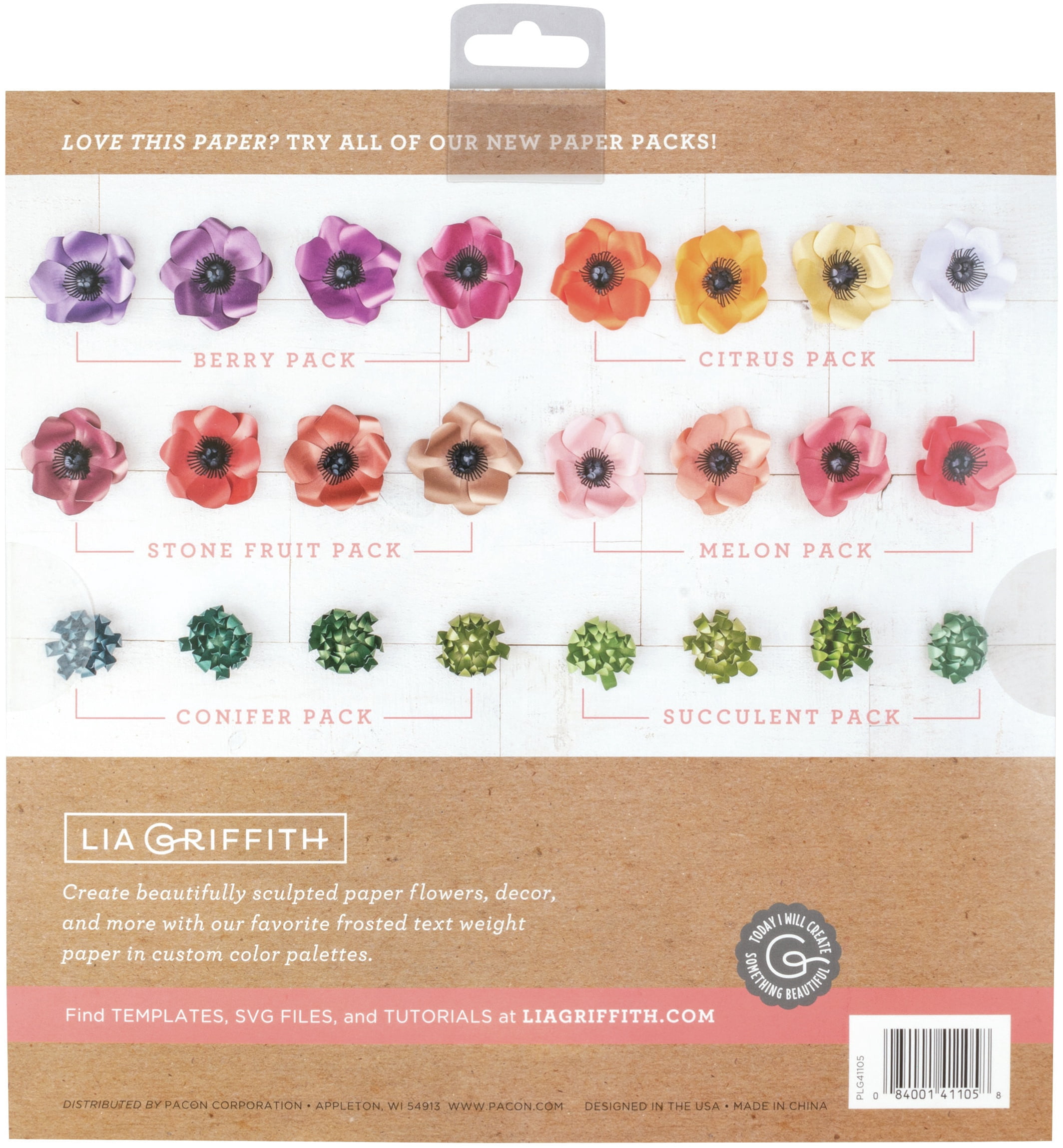 Frosted Craft Tissue Paper 12"X12" 20/Pkg-Succulent-Greens