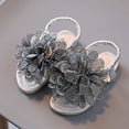 thumbnail image 2 of Quealent Toddler Girls Sandals Little Girls Kids Summer Shoes Toddler Sandals Silver for Size 2, 2 of 6