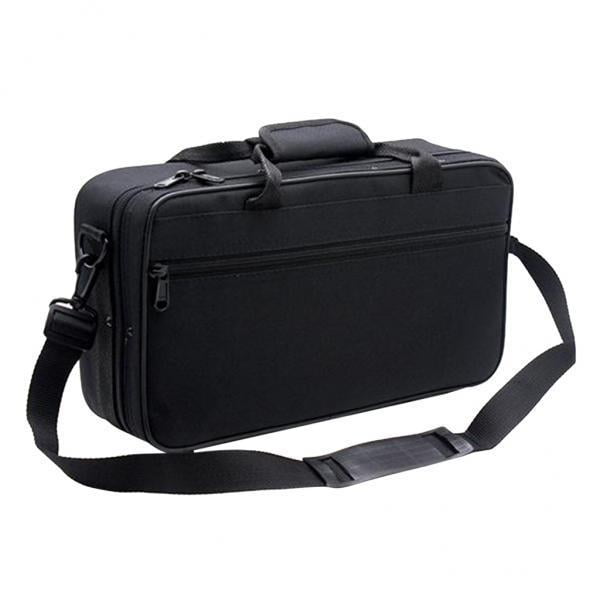2x Estuche para Estuche para estuche Estuche Acolchado de espuma de 600D resistente con una sola correa para shamjiam Caja de almacenamiento de clarinete