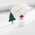 thumbnail image 1 of Colección de pendientes navideños Muñeco de nieve Copo de nieve Cabeza de ciervo Calcetines navideños Pendientes con muletas Regalo de Navidad de Año Nuevo, 1 of 6