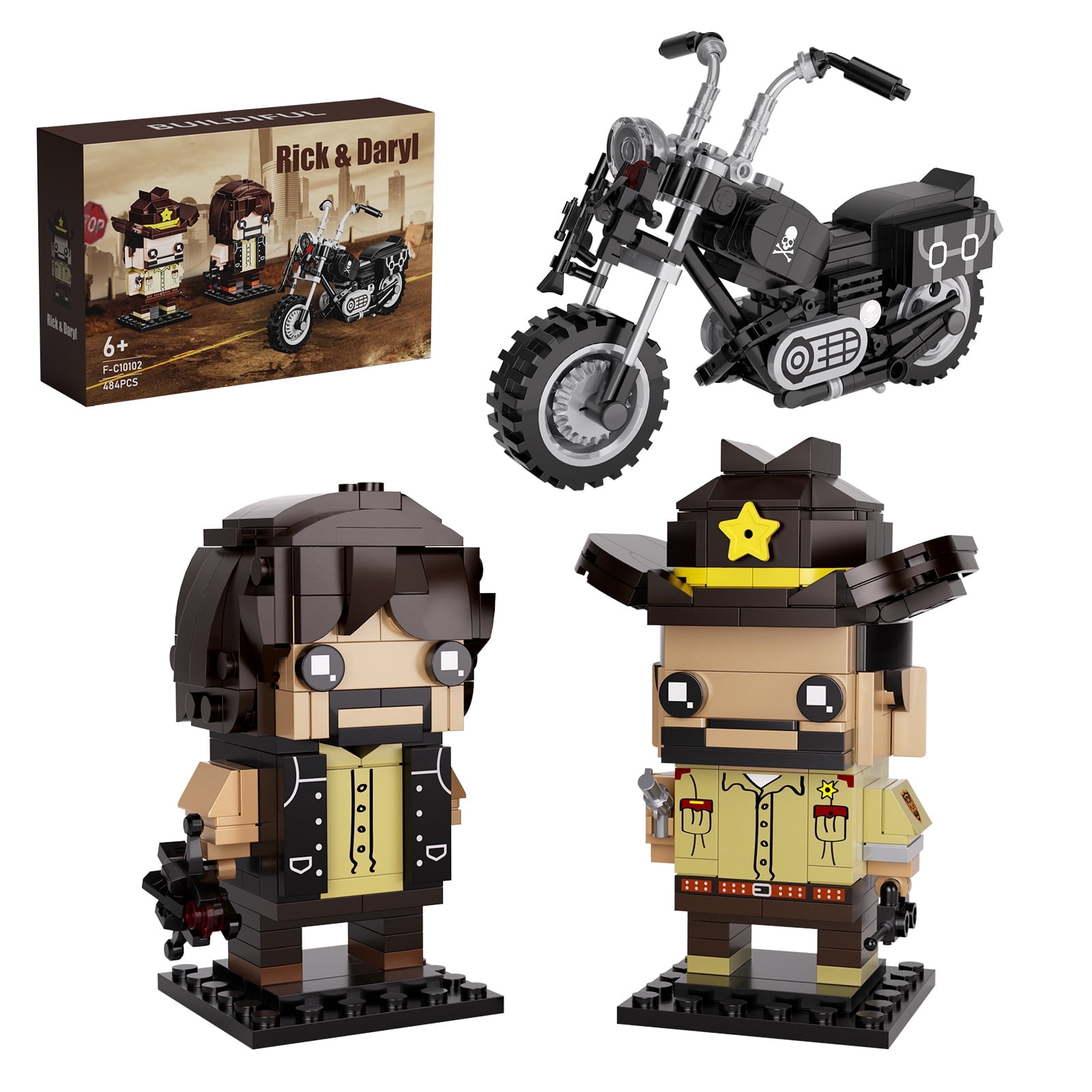 NEW Big Lebowskis Jeff Dude Walter Sobchak BrickHeadZ Car