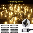 thumbnail image 5 of Cadena de luces LED de 10 m, 20 m, 30 m, 50 m, 100 m, 24 V, voltaje seguro, cable verde, luces de hadas navideñas para árboles de Navidad, fiestas, bodas y eventos, 5 of 5