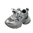 thumbnail image 2 of Kids Sneakers, Kids Running Shoes, Basketball Shoes, Boys Tennis Shoes, Kids Fashion Chunky Sneakers for Girls Trendy Mesh Sport Shoes Toddler Sneakers for Walking Running, Black US-5C/EU-21, 2 of 5