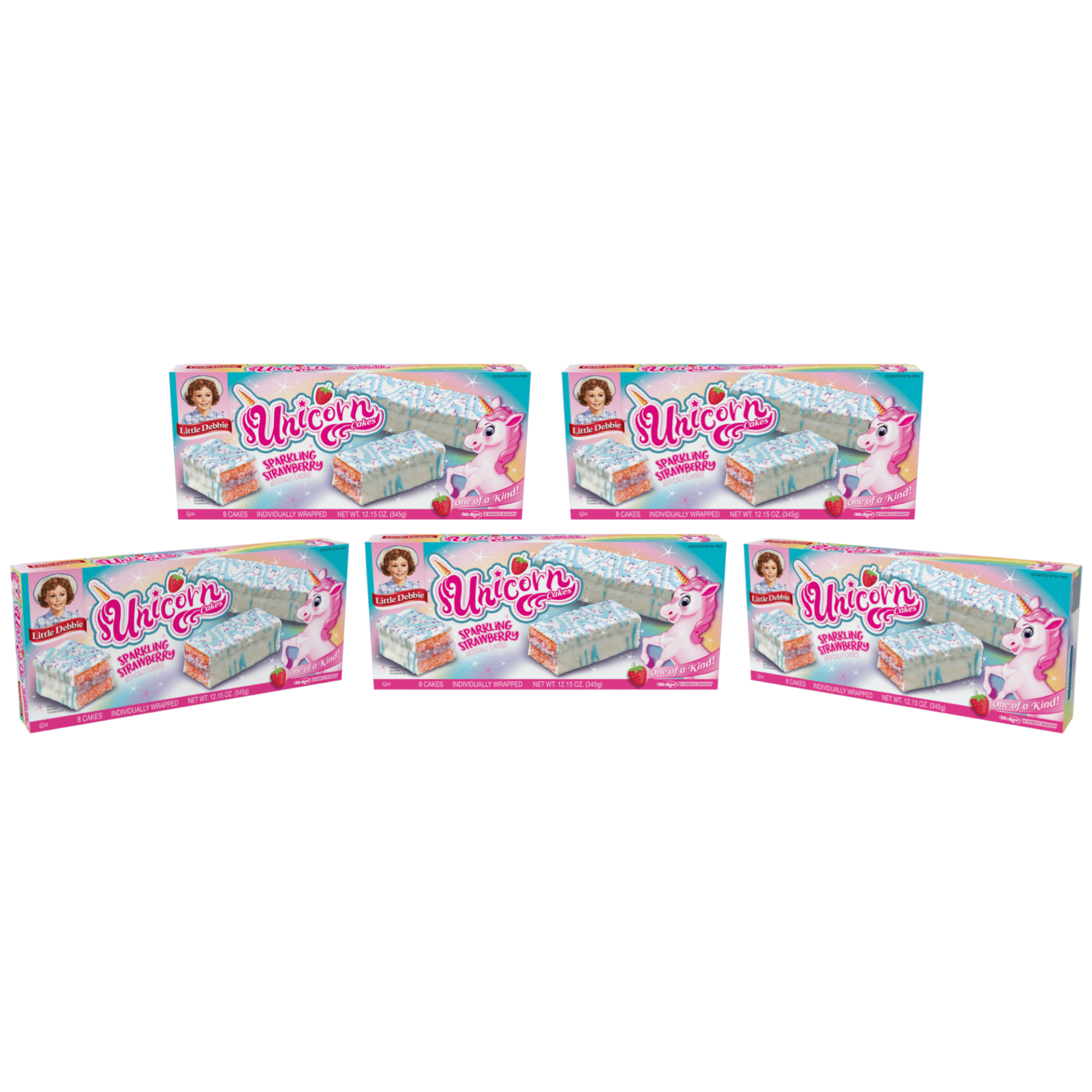 Little Debbie Unicorn Cakes, 5 Boxes