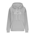 thumbnail image 6 of Fewfanhot Women's Fashion Hoodies & Sweatshirts Graphic Hoodies Drawstring Long Sleeve Sweatshirt with Pocket Pullover, 6 of 6