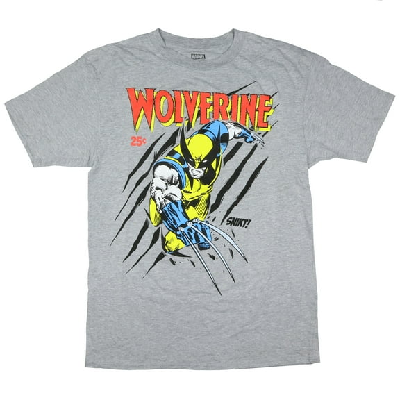 Marvel Comics Wolverine Shirt Mens Snikt Adult Short Sleeve Graphic Tee