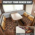 thumbnail image 2 of Uorisanigo RV Dinette Cushions RV Elastic Camper Cushion Slipcover Comfortable Loveseat Protective Covers with 1 Bench Cover 1 Backrest Cover Accessories for Inside, Highland Cow Sunflower Aztec, 2 of 7