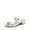 SILVER, variant on Women's Slides Heels Slip On Low Block Sandals Two Strap Open Round Toe Chunky Casual Summer Mules Shoes