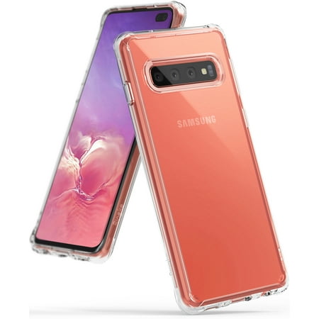 Galaxy S10 Plus Case, Ringke [FUSION] Transparent PC Back Cover with Anti-Cling Dot Matrix Tech Lightweight Shock Absorbing TPU Bumper Protection for Samsung Galaxy S10 Plus (6.4