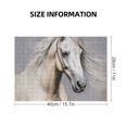 thumbnail image 2 of WYYP White Horse Wooden Jigsaw Puzzle Impossible Wooden Puzzles Gift for Family Friends 300 PCS, 2 of 6