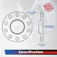 thumbnail image 4 of MOCA AUTOPARTS 2PCS 0.47"(12mm) Wheel Spacers 5x4.72" to 5x4.72" Fit for 2005-2011 BMW 120i Base/Dynamic/Style 2.0L & 2006-2009 BMW 550i Base/Formula 1/Top 4.8L, 4 of 8