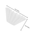 thumbnail image 2 of COMPUKAS 100 Pcs Filtres à Café en Papier Blanc avec Conception de Panier Filtration Fluide des Saveurs, 2 of 7