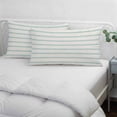 thumbnail image 4 of Turquoise Striped Throw Pillow Cover, Pillowcase Protectors with Zipper, Breathable Decorative Lumbar Pillow Case Cover, Farmhouse Pinstripes Geometric Color Pillow Shams for Couch Sofa 12x20Inch, 4 of 8