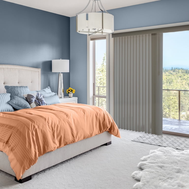 Cordless Vertical Blinds For Large Windows, 78 x 84, Gray photo 2