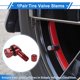 thumbnail image 2 of 1 Par de Válvulas de Neumático de Aleación de Aluminio de 39 mm Apto para agujeros de válvula de 8.3 mm Vástago de Válvula de Neumático Ligero Curvado Rojo Universal, 2 of 6