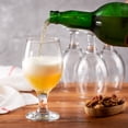 thumbnail image 2 of Crystalia Set of 6 Craft Beer Glasses, Belgian Style Stemmed Tulip Classics, IPA Beer Tasting Glassware, 13 1/2 oz, 2 of 7