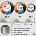 thumbnail image 4 of Designart "Spectrum'S Minimalist Vision" Rainbow Rund Mirror For Wall Decor - Large Black Round Print Mirror - Round Traditional Mirror - Wall Mounted Round Large Mirror - 23" x 23", 4 of 6