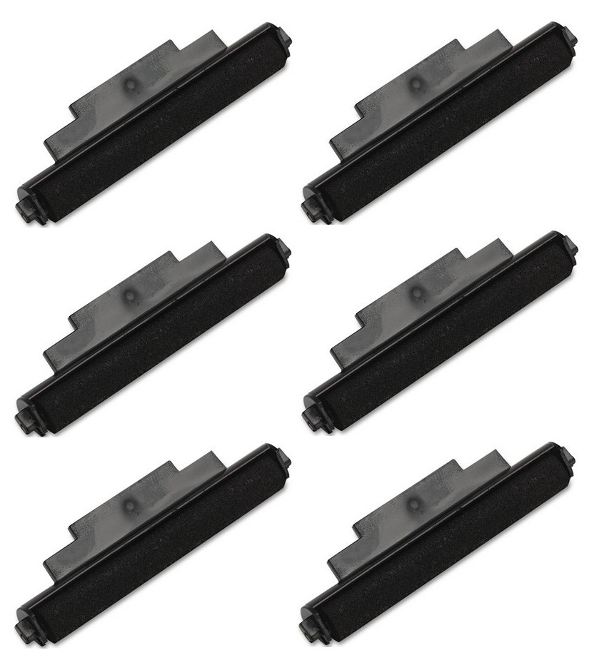 PrinterDash Compatible Replacement for Olivetti 162D/720PD/900PD/910D/920D/EC-121PD/EC-162PD/IR-72 Black Calculator Ink Rollers (6/PK) (75220) - image 1 of 8