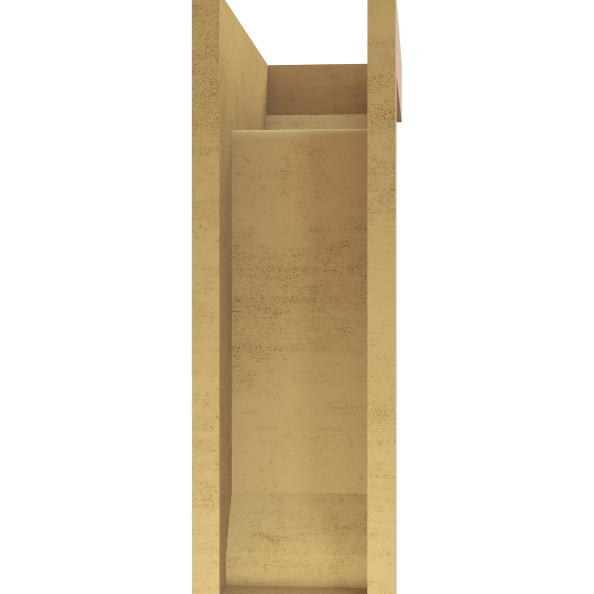 11"W x 22"D x 33"H Classic Sheridan Rough Cedar Woodgrain TimberThane Corbel, Primed Tan